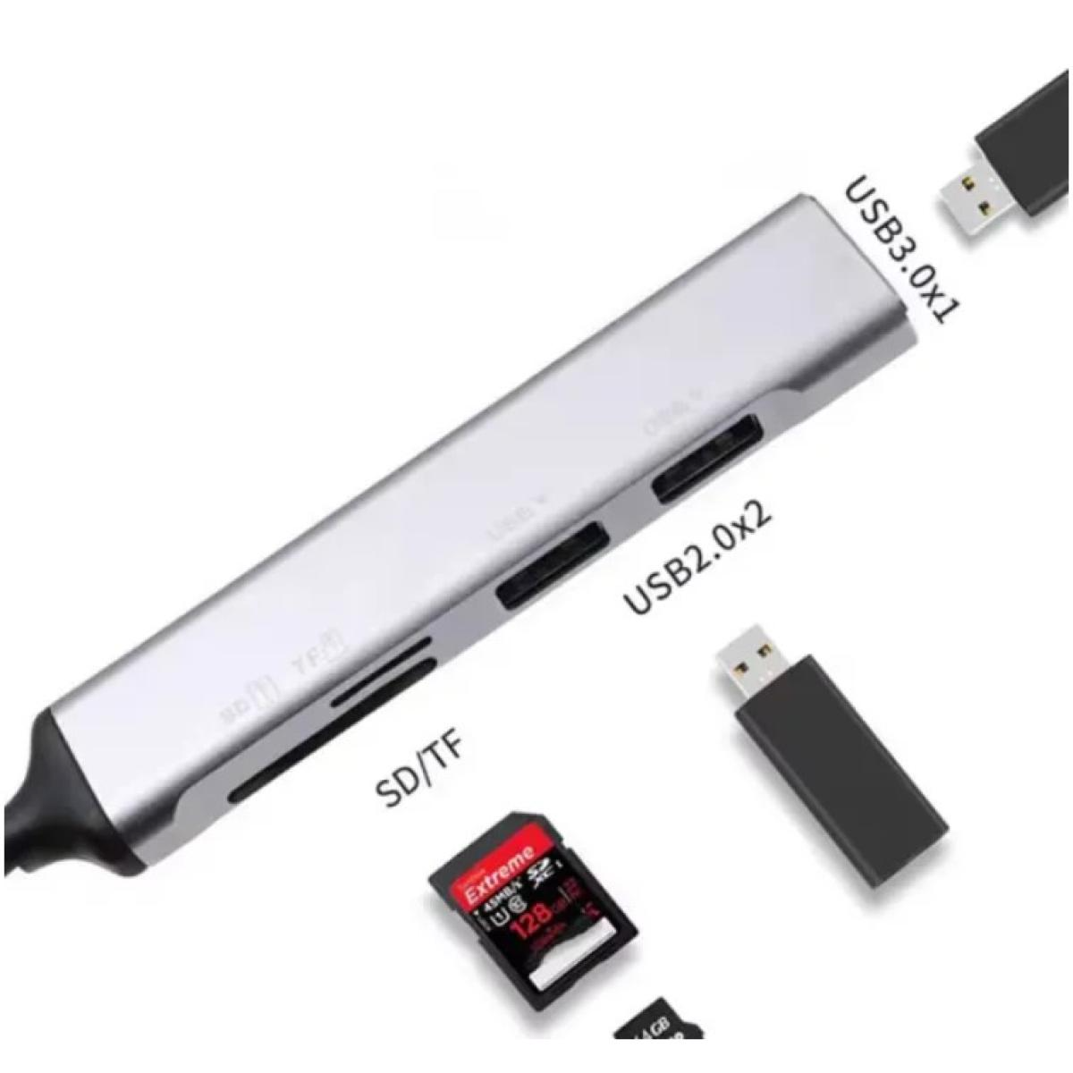 HAING HI-0503-THR 5-in-1 USB To Multi-Function Adapter HAING HI-0503-THR 5-in-1 USB To Multi-Function Adapter